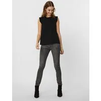 Vero Moda Langarmbluse VMOlivia (1-tlg) Plissee