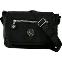 BAG STREET Umhängetasche Bag Street Nylon Umhängetasche schwarz (Umhängetasche), Damen, Jugend Umhängetasche Nylon, schwarz ca. 22cm x ca. 15cm