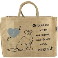 Domelo Einkaufsshopper Domelo große Jute Einkaufskorb, 100% Vegane Einkaufstasche/ Handtasche, verstärkter Boden, wasserabweisende Innenbeschichtung