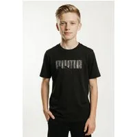 PUMA T-Shirt ESS LOGO LAB STORY 2 TEE B Regular Fit, Kurzarm, Rundhalsausschnitt, für Jugendliche