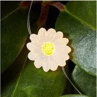 Lights4fun LED-Lichterkette Gänseblümchen Deko Lichterkette 20er