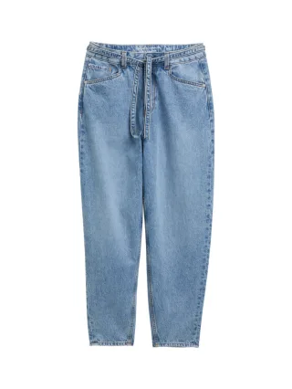 TOM TAILOR Denim - Barrel Jeans mit Gürtel - Ttadea blau - Gr. - XS