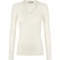 Felix Hardy V-Ausschnitt-Pullover Kabelstrick-Pullover mit V-Ausschnitt