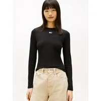 Tommy Jeans Langarmshirt TJW SLIM LS BADGE TEE EXT Baumwollmischung, slim fit