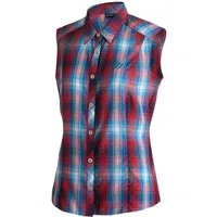 Maier Sports Funktionsbluse Paloma ärmellose Damen Bluse, sommerliches Blusen-Shirt, Karobluse, Reg. Fit