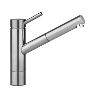 KWC Hebelmischer INOX Auszugauslauf, A230, mit Sockel, Edelstahl,121517 121517