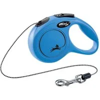 flexi Flexileine FLEXI Rollleine New CLASSIC Seil - 3m, bis 8kg Farbe: Blau