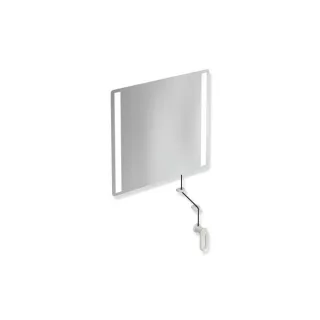 Hewi 801 Kipp-Lichtspiegel LED 801.01B40097 600x540x6mm, matt, lichtgrau