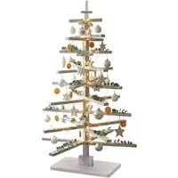 MCW Künstlicher Weihnachtsbaum MCW-H77, Shabby-Look, 3D-Optik, verstellbare Holzelemente