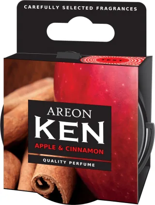 12x Original Areon KEN Auto Duftdose Duftbaum Lufterfrischer DECKEL Apfel & Zimt