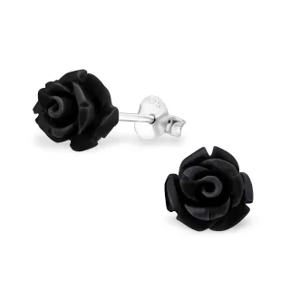 Rosen Ohrringe aus 925 Silber