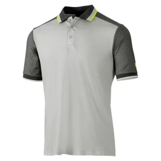 Island Green - Poloshirt für Herren - Emblem (Silbergrau/Holzkohle)