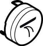 Hansgrohe Druckknopf Symbol Schwall Kopfbrause edelmatt, 93574880 93574880