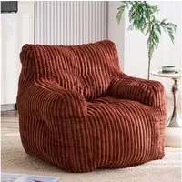 BlingBin Sitzsack Loungesessel mit Memory-Schaum-Füllung (1 St., Sessel aus Cord, ergonomischer Bodensessel mit Armlehnen), für Wohnzimmer und Schlafzimmer