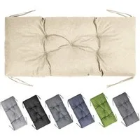 Garronda Bankauflage 100-180 cm, ca. 10 cm dick, Sitzkissen Outdoor GD-0219, (1 St), Hypoallergen, UV-beständig, Wasserbeständig