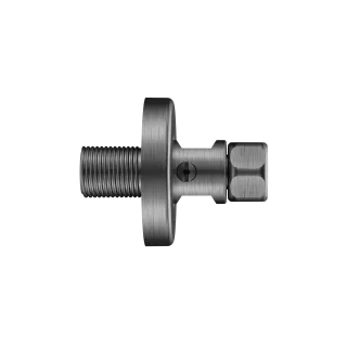 Wandanschluss 1/2"x1/2" L40 absperrbar, brushed graphite 3600014967