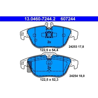 ATE Bremsbel?ge hinten Mercedes C-Klasse W204 E-Klasse