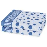 ROSS Handtücher Punkte, allover, Frottier (Packung, 2-St), aus feinster Baumwolle