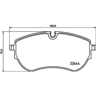 Hella Bremsbel?ge vorne VW Amarok 8DB355037-731