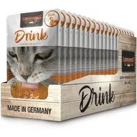 Leonardo Catfood Drink Duck - mit Brühe und Fleisch von Ente & Huhn 20x40g, Ergänzungsfutter für: Katzen