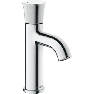 Duravit White Tulip Waschtischarmatur WT1010002010 ohne Zugstangen-Ablaufgarnitur, Ausladung 100mm, chrom