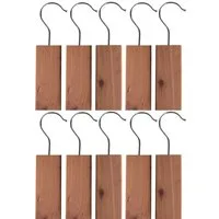 Casativo Kleiderbügel Zedernholz Mottenschutz Set - Natürliche Mottenabwehr Schrank, (10-tlg), Holzart: Zedernholz, Hält Motten vom Kleiderschrank fern