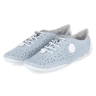 Rieker Barfußschuhe  Blau - Gr. 37 -  Leder und Textil