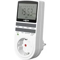 ANSMANN AG Zeitschaltuhr Wochenzeitschaltuhr energiesparend und programmierbar 1260-0006, Dauerbetrieb, EIN/AUTO/AUS-Programm, Programmierfunktion, Sommer-/Wint