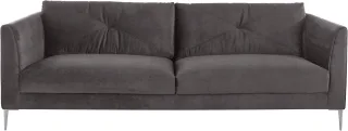TRENDMANUFAKTUR 2,5-Sitzer "Chilltime, elegant und bequem, Komfortsitzhöhe 46cm, Breite 237cm" mit eleganter Kreuznaht in den Rückenkissen, Breite 237 cm