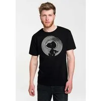 LOGOSHIRT T-Shirt Snoopy - Mond mit coolem Print