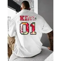 RMK T-Shirt Herren Shirt Rundhals Basic "King 01" aus Baumwolle