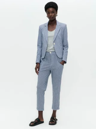 Jane Lushka - Elvira blazer technical jersey blue melange - Gr. - S