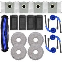 VERCO Reinigungsbürsten-Set Reinigungskit für Ecovacs, Deebot T30C, (17-tlg), Ersatz Teile Set Wartungskit Filter Seitenbürste Zubehör Bürste