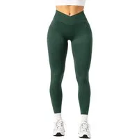 Smilodox Leggings Silvia, High Waist Sporthose Blickdicht Yogahose Booty Scrunch Leggings Damen Seamless Smilodox Label Fitness