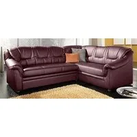 DOMO collection Ecksofa Montana, zeitlose Rückensteppung, bequeme Armlehnen, L-Form, wahlweise mit Bettfunktion