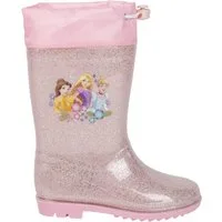 Cerdá Disney Princess Bella, Rapunzel & Cinderella Gummistiefel Mädchen Regenstiefel mit Glitzer Gr. 22 - 28