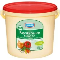 HAMKER Saucen, Hamker Paprikasauce Balkan Art fruchtig wuerzig klassisch fein 5000 ml