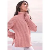 Buffalo Stehkragenpullover in Melange-Optik, warmer Strick