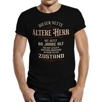 LOBO NEGRO® T-Shirt als Geschenk zum 60. - Netter älterer Herr in gutem Zustand