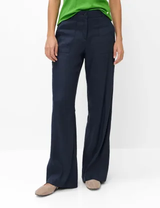 Brax Damen Palazzohose Style MAINE, dunkelblau, Gr. 46L