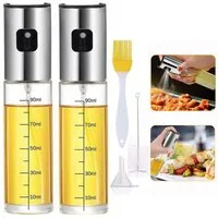 feinlux Menage Ölspender Ölsprüher zum Kochen, (packung, 5-tlg., Olivenölsprüher 90ml), für Salat, Grillen, Backen in der Küche(Set, 5-tlg)