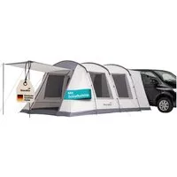 Skandika Tunnelzelt Busvorzelt Camper Tramp 2 Protect XL, Vorzelt 2-4 Personen, Personen: 2 (eingenähter Boden, Front- und Seitentür mit Moskitonetz versehen), 3000 mm Wassersäule, freistehend nutzbar, Maße (350 + 95)×320x205 cm
