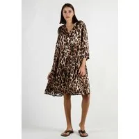 Andijamo-Fashion Tunikakleid WILD CAT EDELSATIN
