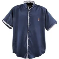 Lavecchia Kurzarmhemd Lavecchia Herren Kurzarmhemd 9003A (Navyblue, 4XL) modisches & zeitloses Herrenhemd