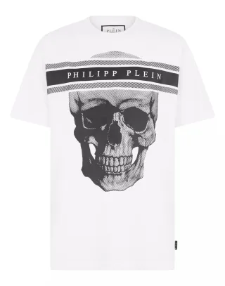 Round Neck T-Shirt Skull Logo Line