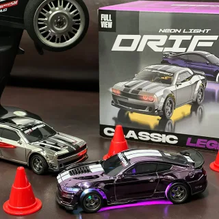 M4 M5 1/43 2.4G 4WD Drift RC Car Mini Race LED Light Radio Control High-Speed Motor On-Road Racing Proportional Control