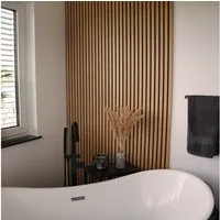 HOME DELUXE Wandpaneel Akustikpaneel / Lamellenwand SONIC, BxL: 40,00x80,00 cm, 0,32 qm, (Schalldämpfend, 6-tlg., Individuell kürzbar und zuschneidbar) Holzwand, Akustik Wand Paneele, Akustik Paneel