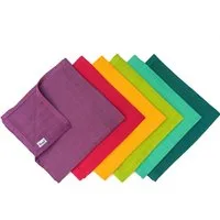 divata Spucktuch 6er Set MINI Mulltücher, 35x35 cm Bunt Klein farbig Baby Waschlappen, (6-tlg), Extra weich und in leuchtenden Farben, die Babys lieben