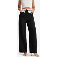 Imily Bela Anzughose Damen Hochgeschnittene Weite Hose (Packung, 1-tlg., 1per-Pack) Hoch