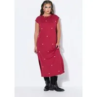 Studio Untold Jerseykleid Midikleid oversized Jersey Herzen ärmellos